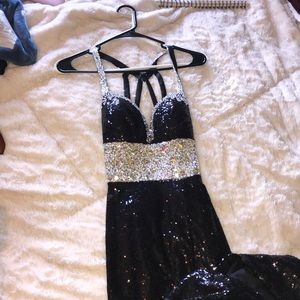 Matching Gorgeous Bedazzled Prom Dresses
